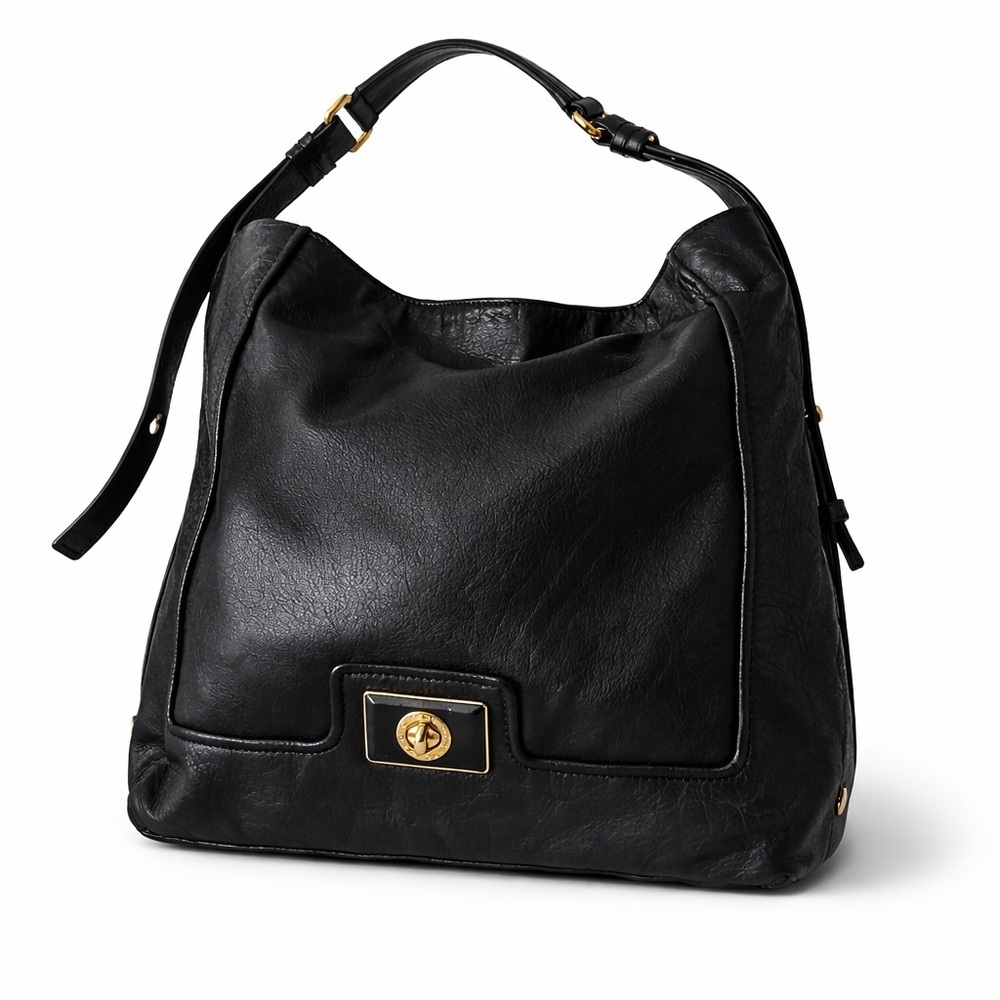 Marc by Marc Jacobs Black Leather Slouchy Shoulder Satchel | Med.
